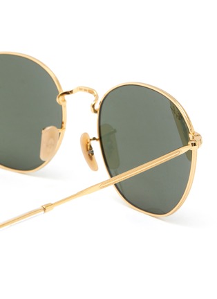 Detail View - Click To Enlarge - RAY-BAN - METAL ROUND FRAME BLACK LENS ULTRA-THIN SUNGLASSES