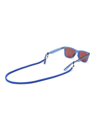 Figure View - Click To Enlarge - RAY-BAN - ACETATE LEGACY WAYFARER SQUARE FRAME STRAP DETAIL SUNGLASSES