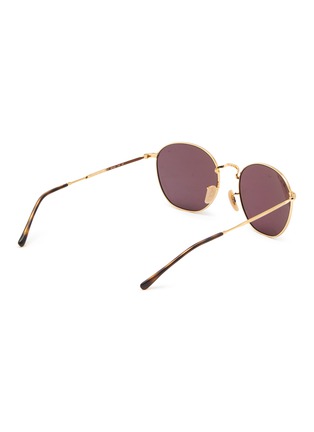 Figure View - Click To Enlarge - RAY-BAN - METAL ROUND FRAME BROWN LENS ULTRA-THIN SUNGLASSES