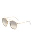 Main View - Click To Enlarge - RAY-BAN - METAL ROUND FRAME GREY LENS DOUBLE BRIDGE SUNGLASSES
