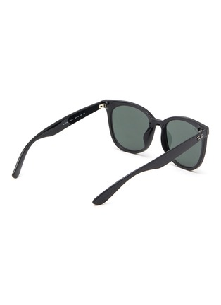 Figure View - Click To Enlarge - RAY-BAN - ACETATE CORE SQUARE FRAME BLACK LENS SUNGLASSES