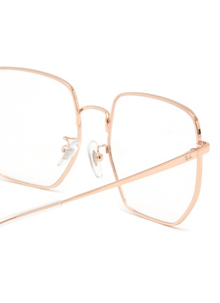 Detail View - Click To Enlarge - RAY-BAN - METAL GEOMETRIC OVERSIZED FRAME OPTICAL GLASSES