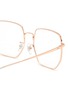 Detail View - Click To Enlarge - RAY-BAN - METAL GEOMETRIC OVERSIZED FRAME OPTICAL GLASSES