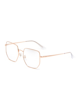 Main View - Click To Enlarge - RAY-BAN - METAL GEOMETRIC OVERSIZED FRAME OPTICAL GLASSES