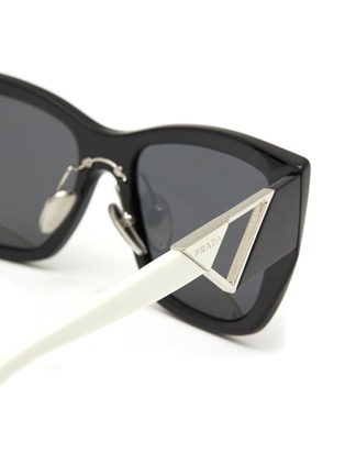 Detail View - Click To Enlarge - PRADA - ‘Symbole’ Acetate Square Sunglasses