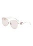 Main View - Click To Enlarge - PRADA - ‘Symbole' Metal Sunglasses