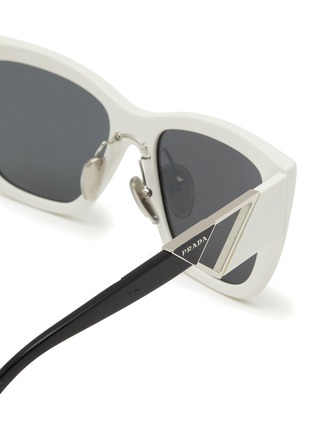 Detail View - Click To Enlarge - PRADA - ‘Symbole' Acetate Square Sunglasses