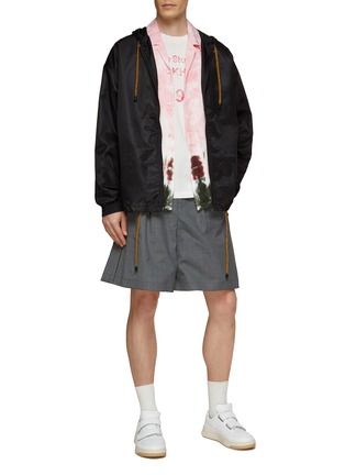 Figure View - Click To Enlarge - ACNE STUDIOS - RAINBOW BACK PRINT HOODED JACKET