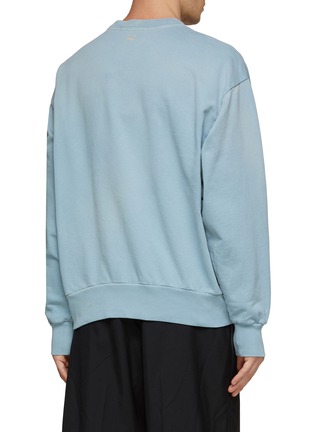 Back View - Click To Enlarge - ACNE STUDIOS - FADE OUT MICRO FACE PATCH CREWNECK SWEATSHIRT