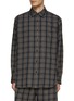 ACNE STUDIOS - CHECKED LONG SLEEVE FLANNEL BUTTON UP SHIRT