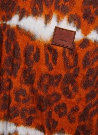  - ACNE STUDIOS - Tie Dye Leopard Print Cotton Blend Flannel Shirt