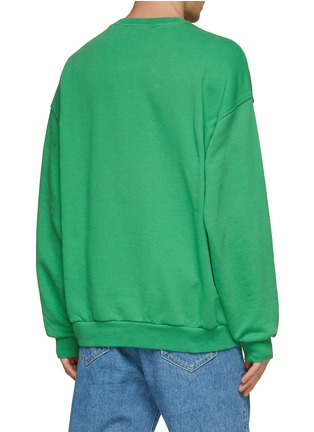 Back View - Click To Enlarge - ACNE STUDIOS - EMBROIDERY CHEST LOGO RELAXED FIT SWEATSHIRT