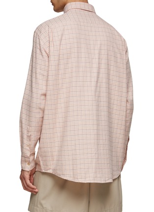 Back View - Click To Enlarge - ACNE STUDIOS - WINDOWPANE CHECKED RELAXED LONG SLEEVE SHIRT