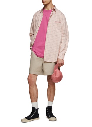 Figure View - Click To Enlarge - ACNE STUDIOS - WINDOWPANE CHECKED RELAXED LONG SLEEVE SHIRT