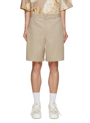 Main View - Click To Enlarge - ACNE STUDIOS - Elastic Waist Cotton Blend Shorts