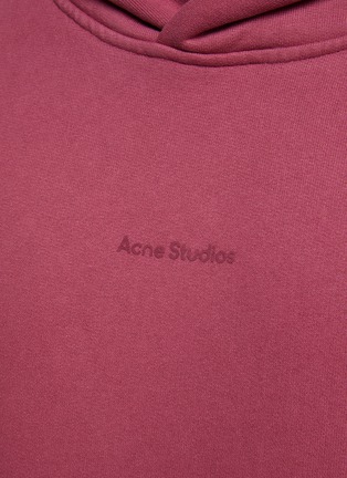  - ACNE STUDIOS - Logo Stamp Cotton Oversized Hoodie