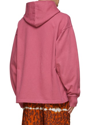 Back View - Click To Enlarge - ACNE STUDIOS - Logo Stamp Cotton Oversized Hoodie