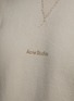  - ACNE STUDIOS - Chest Logo Loose Fit Cotton Crewneck Sweatshirt