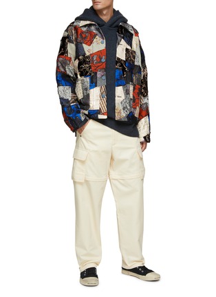 Figure View - Click To Enlarge - ACNE STUDIOS - FRONT POCKETS PATCHWORK JACKET