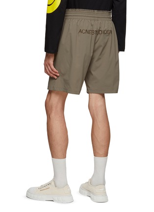 Back View - Click To Enlarge - ACNE STUDIOS - BACK LOGO RIPSTOP SWIMSHORTS