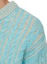  - ACNE STUDIOS - RIBBED CREWNECK WOOL BLEND KNIT SWEATER