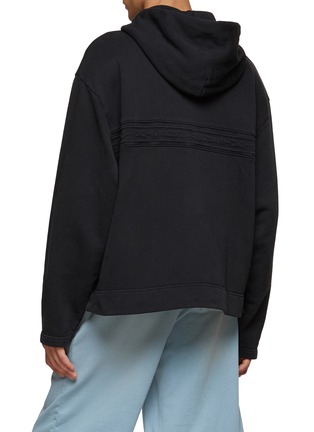 Back View - Click To Enlarge - ACNE STUDIOS - CHEST TAPE INSERTS PULL OVER HOODIE