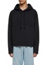 Main View - Click To Enlarge - ACNE STUDIOS - CHEST TAPE INSERTS PULL OVER HOODIE