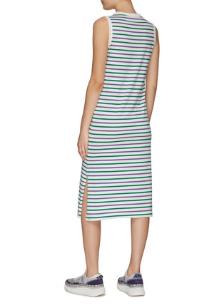 Back View - Click To Enlarge - KULE - Multi-colour Striped Cotton Tank Dress