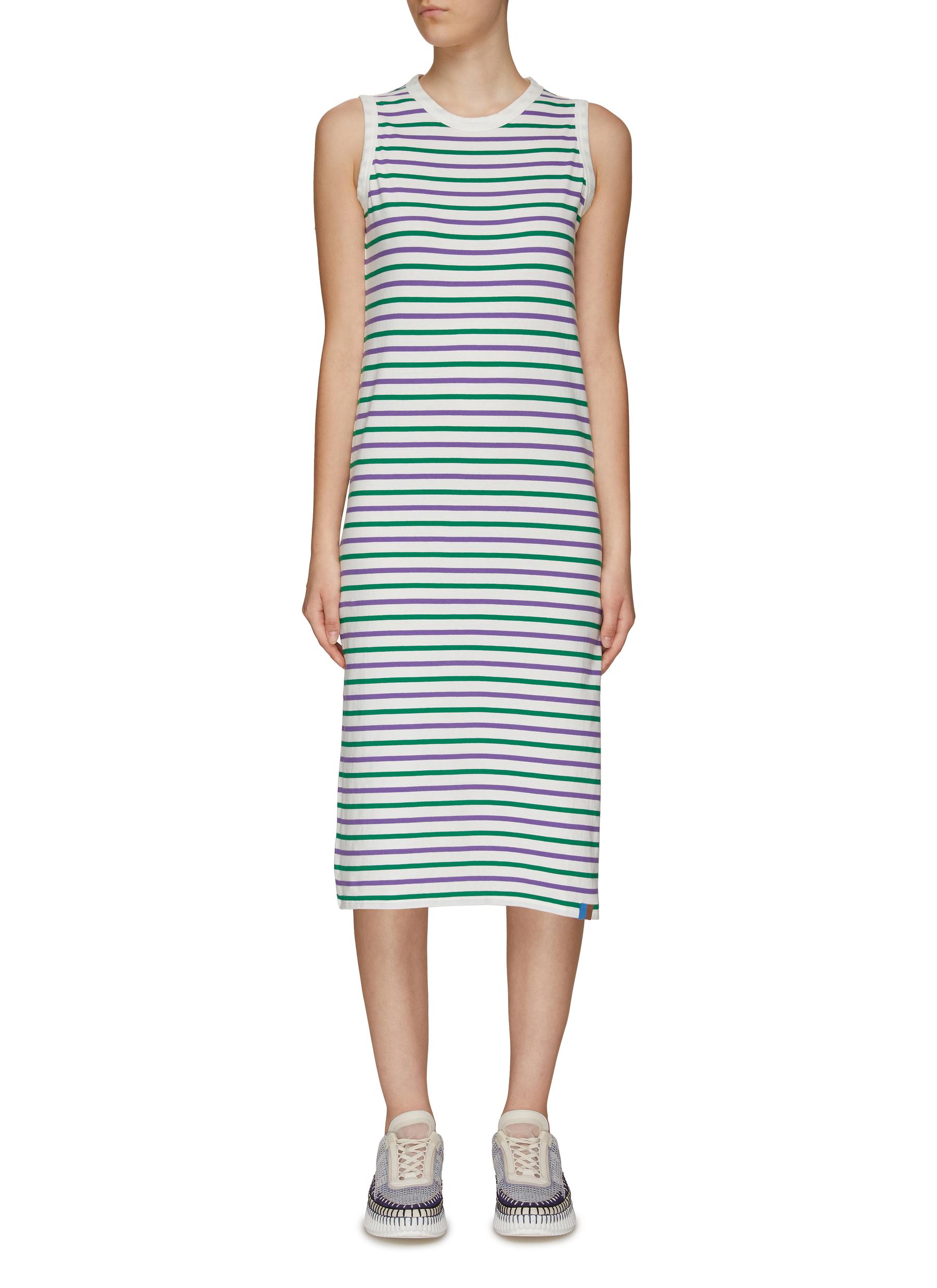 KULE Multi-colour Striped Cotton Tank Dress
