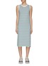 Main View - Click To Enlarge - KULE - Multi-colour Striped Cotton Tank Dress