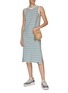 Figure View - Click To Enlarge - KULE - Multi-colour Striped Cotton Tank Dress