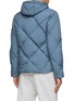 Back View - Click To Enlarge - HERNO - Hooded Diamond Quilted Down Zip-Up Jacket