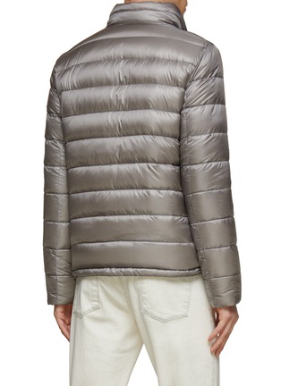 Back View - Click To Enlarge - HERNO - HIGH NECK ULTRALIGHT NYLON GOOSE DOWN BOMBER JACKET