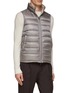 Detail View - Click To Enlarge - HERNO - ZIP FRONT HIGH NECK QUILTED VEST