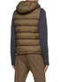Back View - Click To Enlarge - HERNO - ZIP FRONT HIGH NECK DETACHABLE HOOD QUILTED VEST