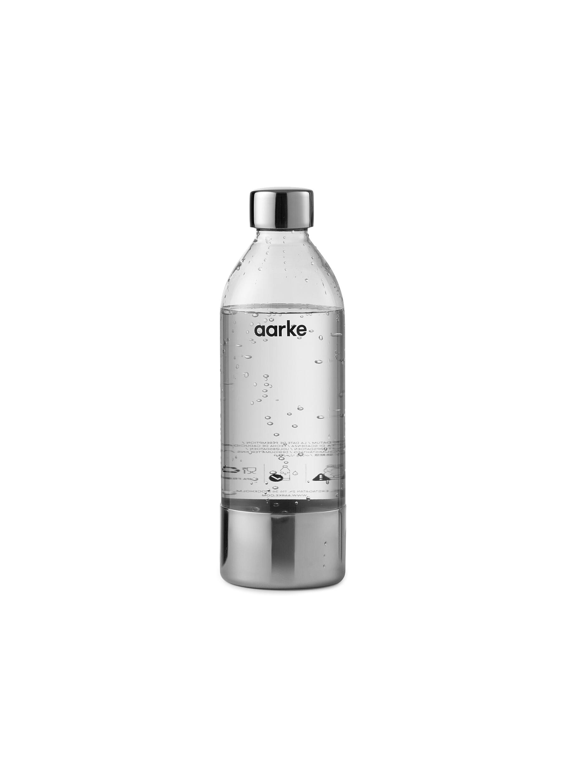 Aarke Pet Water Bottle - Polished Steel