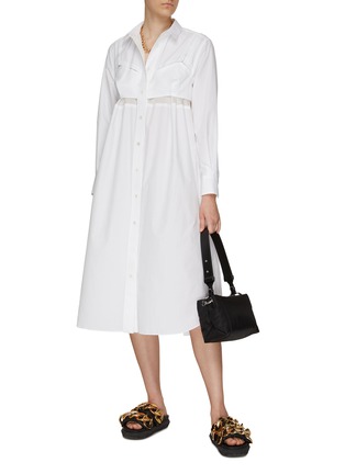 SACAI | SHIRT COLLAR COTTON POPLIN 