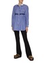 Figure View - Click To Enlarge - SACAI - STRIPED COTTON POPLIN BUTTON UP SHIRT