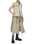 Figure View - Click To Enlarge - SACAI - FAUX SHEARLING PANEL TOGGLE DETAIL COTTON GABARDINE COAT