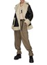 Figure View - Click To Enlarge - SACAI - FAUX SHEARLING BUTTON FRONT COAT