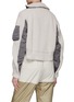Back View - Click To Enlarge - SACAI - CROPPED ZIP UP NYLON TWILL WOOL KNIT BLOUSON