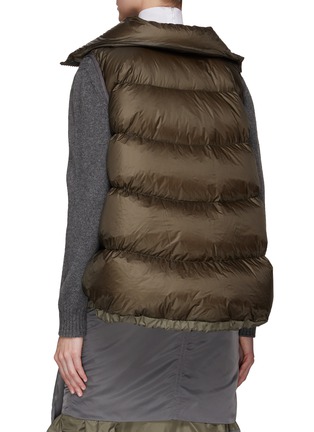 Back View - Click To Enlarge - SACAI - ASYMMETRIC ZIP UP PUFFER VEST