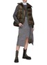 Figure View - Click To Enlarge - SACAI - ASYMMETRIC ZIP UP PUFFER VEST