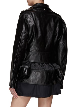 Back View - Click To Enlarge - SACAI - X SCHOTT LEATHER BLOUSON