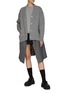 Figure View - Click To Enlarge - SACAI - SUITING HYBRID KNITTED DRESS