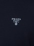  - PRADA - Logo Striped Trim Cotton Polo Shirt