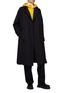 Figure View - Click To Enlarge - PRADA - BELTED DOUBLE BREASTED WOOL GABARDINE COAT