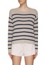 Main View - Click To Enlarge - KULE - ‘The Finn’ Striped Cotton Blend Knit Sweater