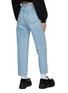 Back View - Click To Enlarge - MOTHER - ‘SNACKS’ HIGH RISE SEAMED DETAIL STRAIGHT LEG DENIM JEANS