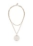 Main View - Click To Enlarge - ALEXANDER MCQUEEN - DOUBLE CHAIN MEDALLION NECKLACE